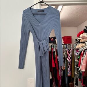 Blue sweater dress - excellent used condition